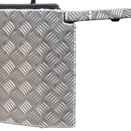 De Haan DE HAAN BOX PBV - boîte à timon en tôle d'aluminium, étanche à l'eau et à la poussière, 750x320x400 mm - équipé d'une serrure papillon