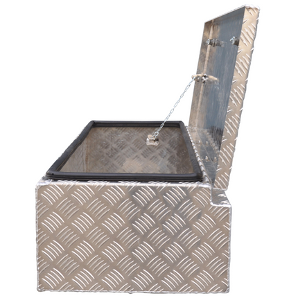 De Haan DE HAAN BOX WXV - 950x400x250 mm - boîte à timon d'aluminium striée étanche à l'eau et à la poussière - avec serrures Butterfly