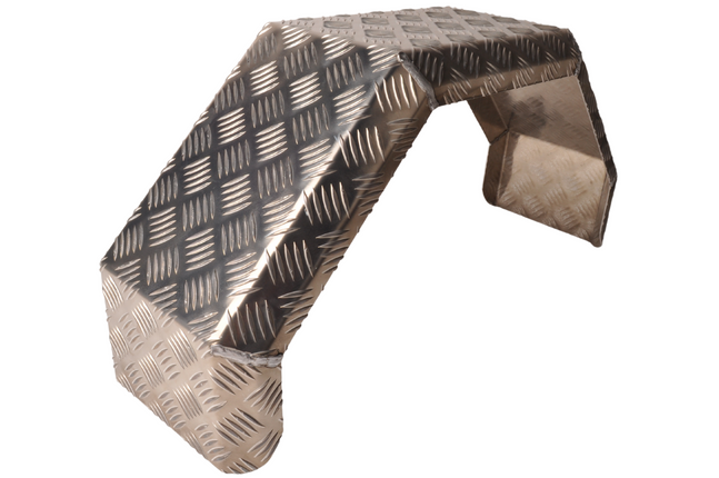 De Haan De Haan HMAQ 2275 - 750x220x350 mm - garde boue en plaque d'aluminium striée
