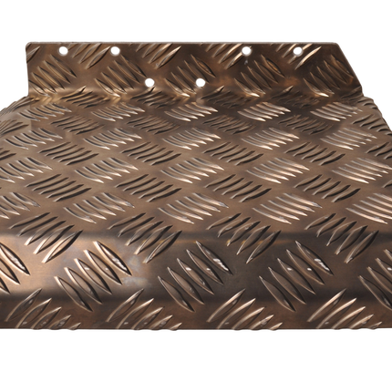 De Haan Demi garde boue droit 310x290 mm - adapté pour remorque Hapert - matériau de plaque de larmier en aluminium