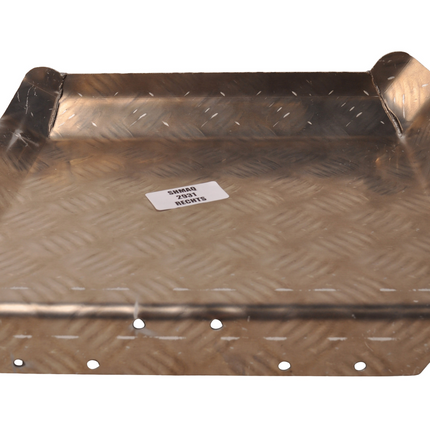 De Haan Demi garde boue droit 310x290 mm - adapté pour remorque Hapert - matériau de plaque de larmier en aluminium