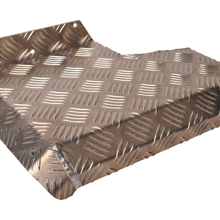 De Haan Demi garde boue droit 340x290 mm - adapté pour Benne Hapert - matériau de plaque de larmier en aluminium