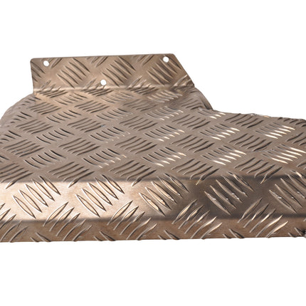 De Haan Demi garde boue droit 340x290 mm - adapté pour Benne Hapert - matériau de plaque de larmier en aluminium