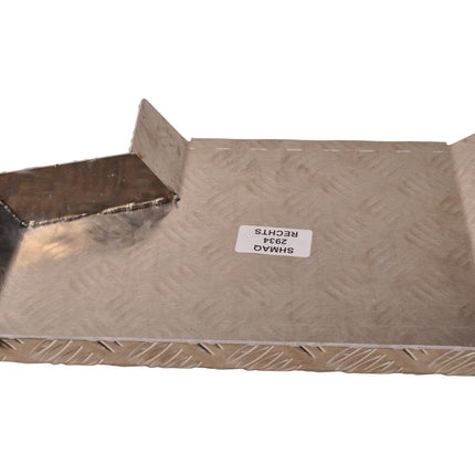 De Haan Demi garde boue droit 340x290 mm - adapté pour Benne Hapert - matériau de plaque de larmier en aluminium