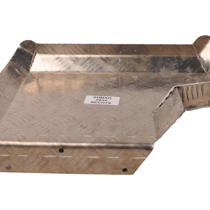 De Haan Demi garde boue droit 340x290 mm - adapté pour Benne Hapert - matériau de plaque de larmier en aluminium