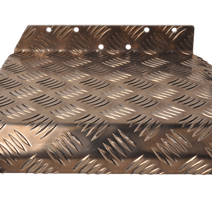 De Haan Demi garde boue gauche 310x290 mm - adapté pour remorque Hapert - matériau de plaque de larmier en aluminium