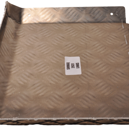 De Haan Demi garde boue gauche 310x290 mm - adapté pour remorque Hapert - matériau de plaque de larmier en aluminium