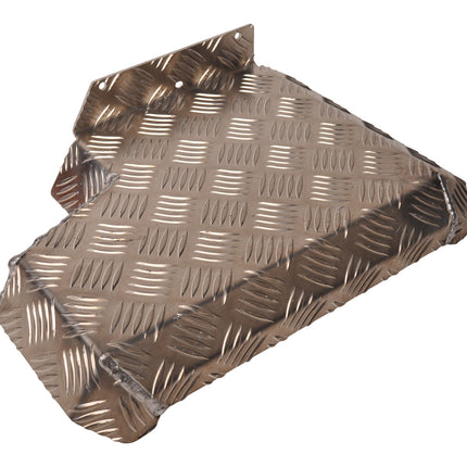 De Haan Demi garde boue gauche 340x290 mm - adapté pour Benne Hapert - matériau de plaque de larmier en aluminium