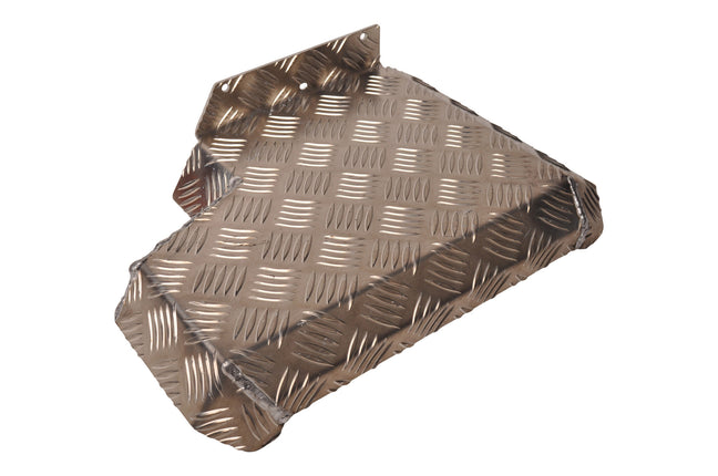 De Haan Demi garde boue gauche 340x290 mm - adapté pour Benne Hapert - matériau de plaque de larmier en aluminium