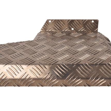 De Haan Demi garde boue gauche 340x290 mm - adapté pour Benne Hapert - matériau de plaque de larmier en aluminium