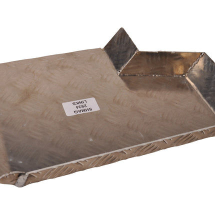 De Haan Demi garde boue gauche 340x290 mm - adapté pour Benne Hapert - matériau de plaque de larmier en aluminium