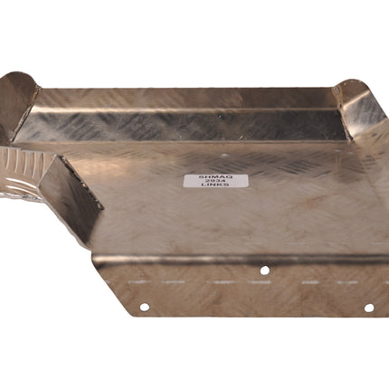 De Haan Demi garde boue gauche 340x290 mm - adapté pour Benne Hapert - matériau de plaque de larmier en aluminium