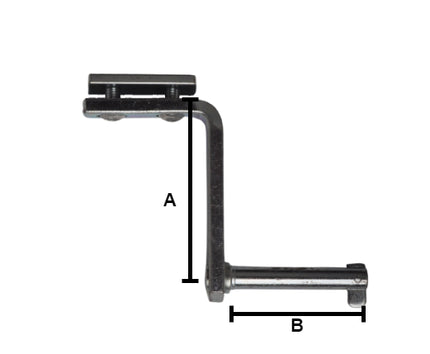 Eduard Charnière complète pour Remorque Porte Arrière - 91x70 mm