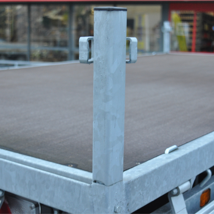 Hulco Poteau d'angle Hulco 30 cm à droite à l'arrière à gauche à l'avant - modèle à grenouillère remorque