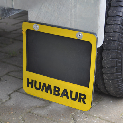 Humbaur Plastique Bavette garde boue 240x230 mm