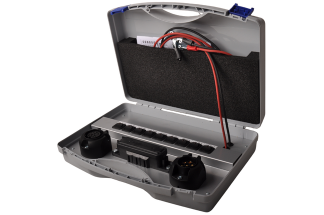 Jaeger Coffre de test 7/13 broches - universel - connexion Jaeger - 12 volts