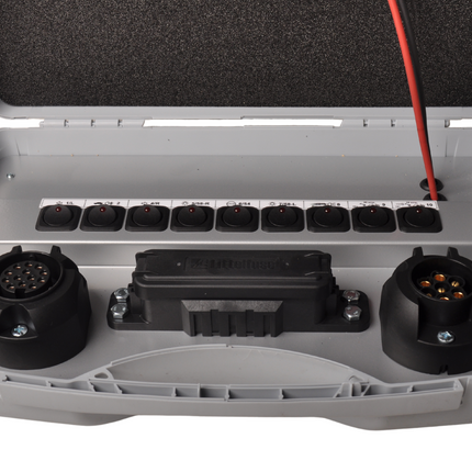 Jaeger Coffre de test 7/13 broches - universel - connexion Jaeger - 12 volts