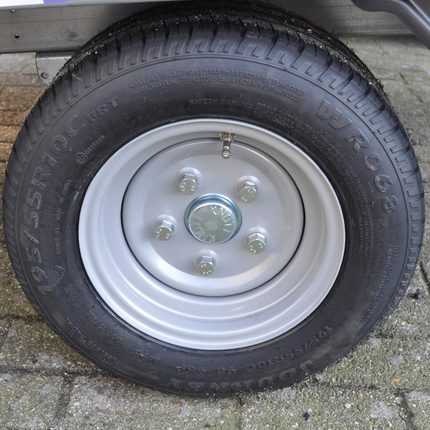 Kargotrail Roue complète de remorque - 195/55R10C - entraxe : 5x112 - capacité de charge : 750 kg - diamètre du moyeu : 67 mm - 10 PR - ET+25
