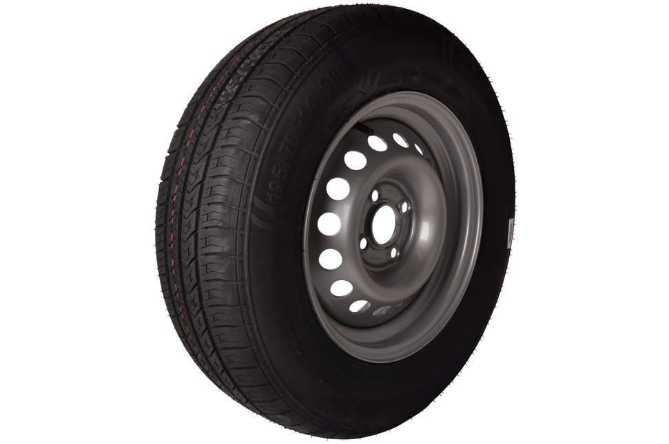 Kargotrail Roue de caravane 195/70R14C (4x100) 710kg moyeu 57mm