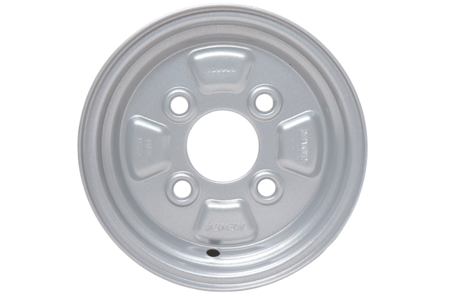 Kenda Jante de remorque 8 pouces - 2.50Ax8 - entraxe : 4x100 - capacité de charge : 345 kg - diamètre de moyeu : 60 mm - ET0
