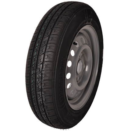 Kenda Roue complète 135R13 pneu + jante – Entraxe 4x100 – Capacité de charge 335 kg – Diamètre du moyeu 57 mm