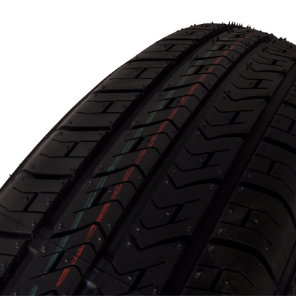 Kenda Roue complète avec jante en alliage léger 155/80R13 - capacité de charge de 500 kg - entraxe 4x100 - diamètre du moyeu 57 mm