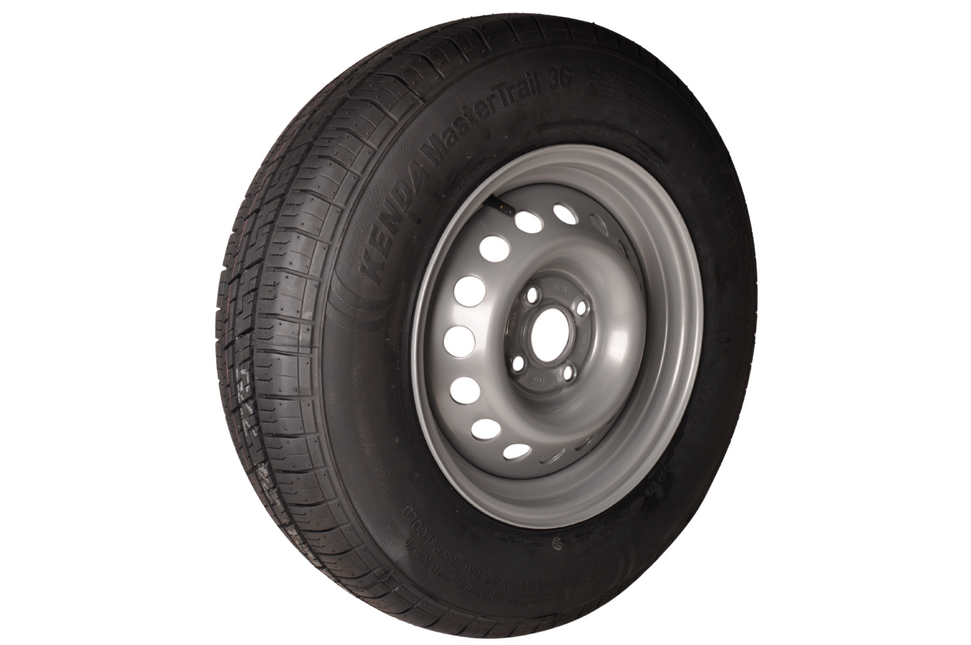 Kenda Roue complète de remorque - 185R14C - entraxe : 4x100 - capacité de charge : 750 kg - diamètre du moyeu : 57 mm