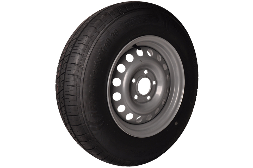 Kenda Roue complète de remorque - 185R14C - entraxe : 5x112 - capacité de charge : 900 kg - diamètre du moyeu : 67 mm