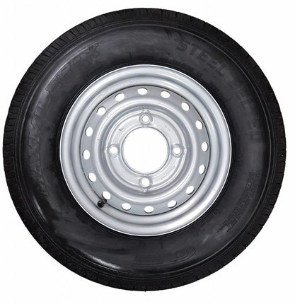 Kenda Roue complète Ifor Williams 165R13C Pneu + Jante (cercle de trous 4x139,7) 710kg Diamètre du moyeu 95,5 mm