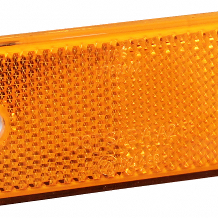 Knott Catadioptres orange/jaune 90x40 mm - trous de vis - 4 pièces