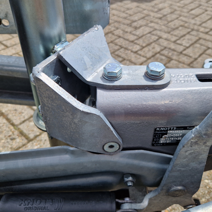 Knott Console de roue d'appui de frein à inertie KFG30/KFG35 - kit de montage inclus