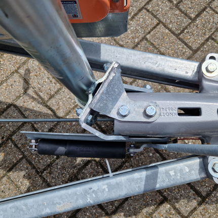 Knott Console de roue d'appui de frein à inertie KFG30/KFG35 - kit de montage inclus