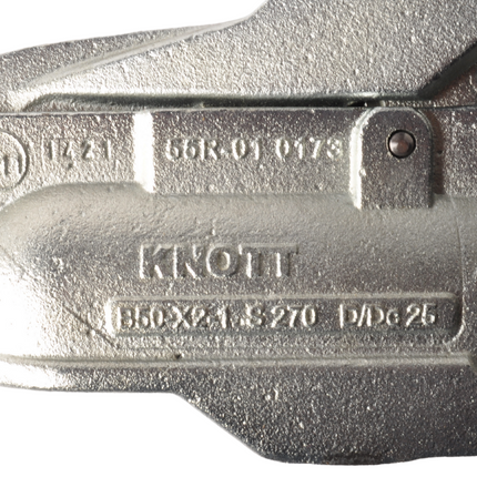 Knott Knott AV50 - rond 50 mm - 2700 kg - Boîtier d'attelage freinée - Serrures intégrées incluses