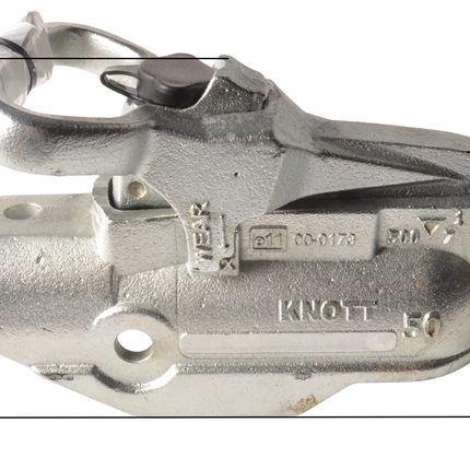 Knott Knott AV50 - rond 50 mm - 2700 kg - Boîtier d'attelage freinée - Serrures intégrées incluses