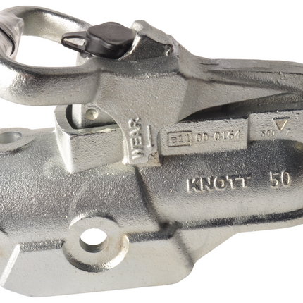 Knott Knott AV50 - rond 60 mm - 3500 kg - Boîtier d'attelage freinée avec serrures intégrées
