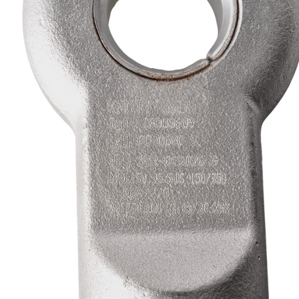 Knott Knott KF27 Œillet DIN - anneau d'attelage - rond 50 mm - 3500 kg - pour Remorque freinée