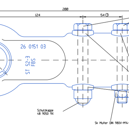 Knott Knott KFG35/KFGI35 - œillet DIN/œillet d'attelage - rond 60 mm - 3500 kg - pour Remorque freinée