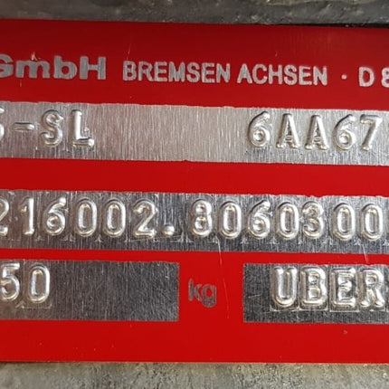 Knott Moyeu non freiné avec tête d'essieu - 4x100 - charge maximale 250 kg - gauche