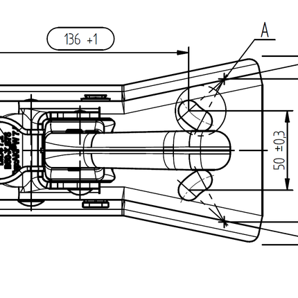 Knott Remorque en V Knott AKF W 7,5 - 750 kg - Tête d'attelage non freinées