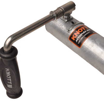 Knott Roue jockey pivotante avec manivelle 150 kg