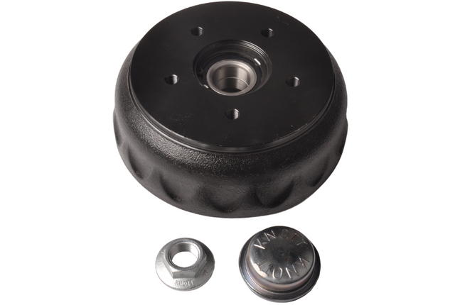 Knott Tambours de frein Knott - 200x50 mm - 5x112 - écrou à bride et capuchon de moyeu inclus