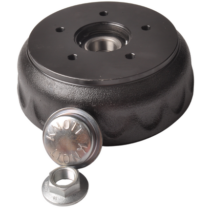 Knott Tambours de frein Knott - 200x50 mm - 5x112 - écrou à bride et capuchon de moyeu inclus