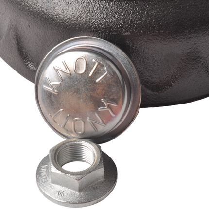 Knott Tambours de frein Knott - 200x50 mm - 5x112 - écrou à bride et capuchon de moyeu inclus