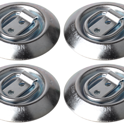 Novio Anneau de sol encastré rond - charge maximale 250 daN - ensemble de 4 pièces