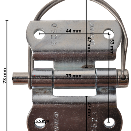 Novio Charnière de porte - 44x53 mm