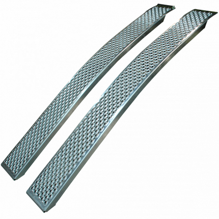 Novio Kit rampe de chargement incurvée - aluminium - 400 kg (150x20 cm)