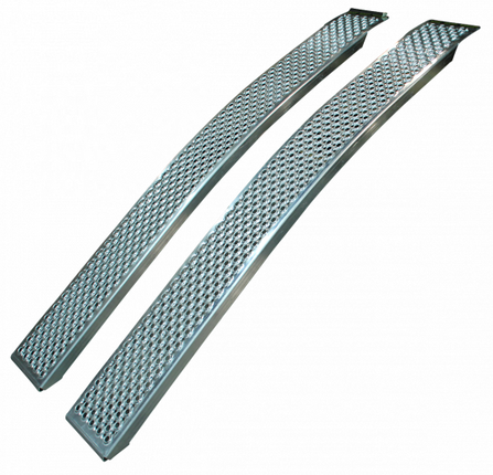 Novio Kit rampe de chargement incurvée - aluminium - 400 kg (150x20 cm)