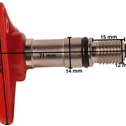 OMFB Bouton rouge pour pompe manuelle PMS12-25-45