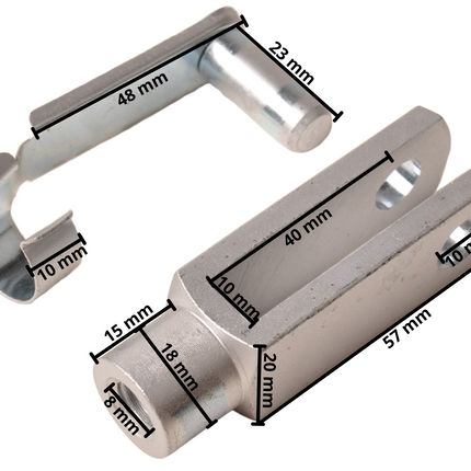 Peitz Fourche M10 avec connexion pour le montage de la tige de frein Peitz frein de surtension