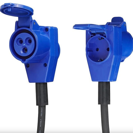 ProPlus Câble de connexion 40cm de schuko à la prise CEE et à la prise schuko.